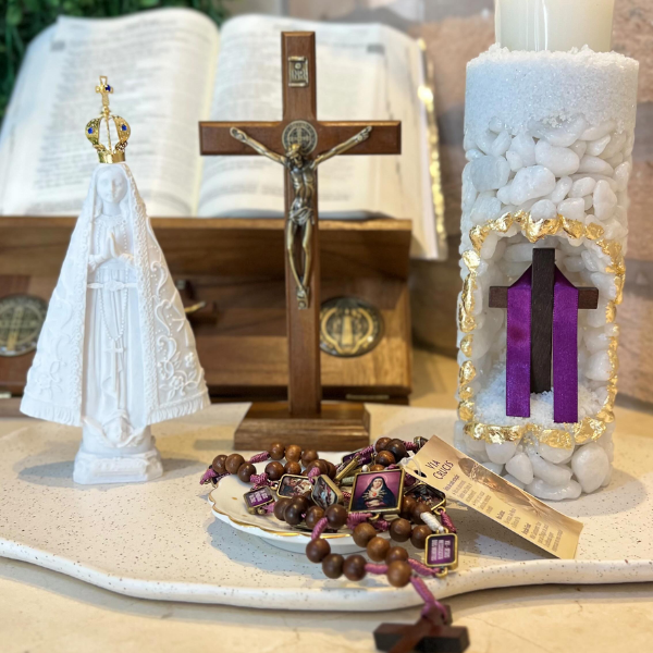 Altar da Quaresma | Caminho da Cruz - 6 Itens de Fé